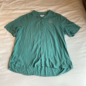 Urban Outfitters Teal Short Sleeve Button Down XL